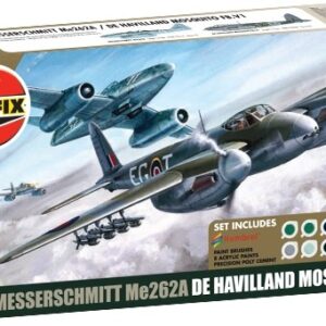 Messerschmitt Me262A and De Havilland Mosquito Dogfight Double