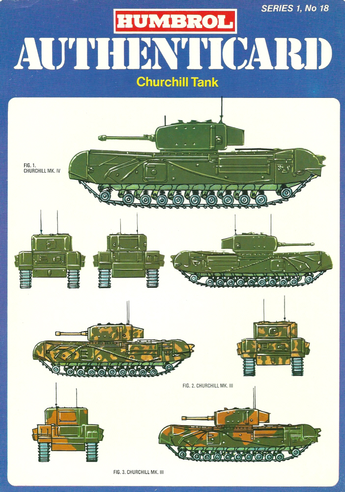 Humbrol Authenticard No 19 - Sherman Tank