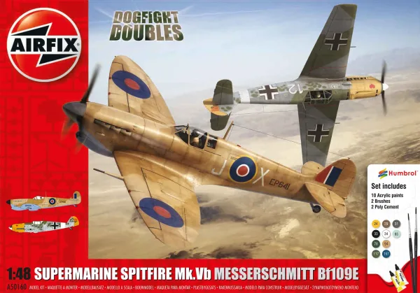 Spitfire Mk.Ia Messerschmitt Bf109E-4 Dogfight Double Gift Set